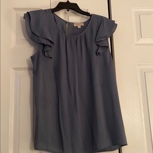 Grayish blue blouse with beautiful sleeves